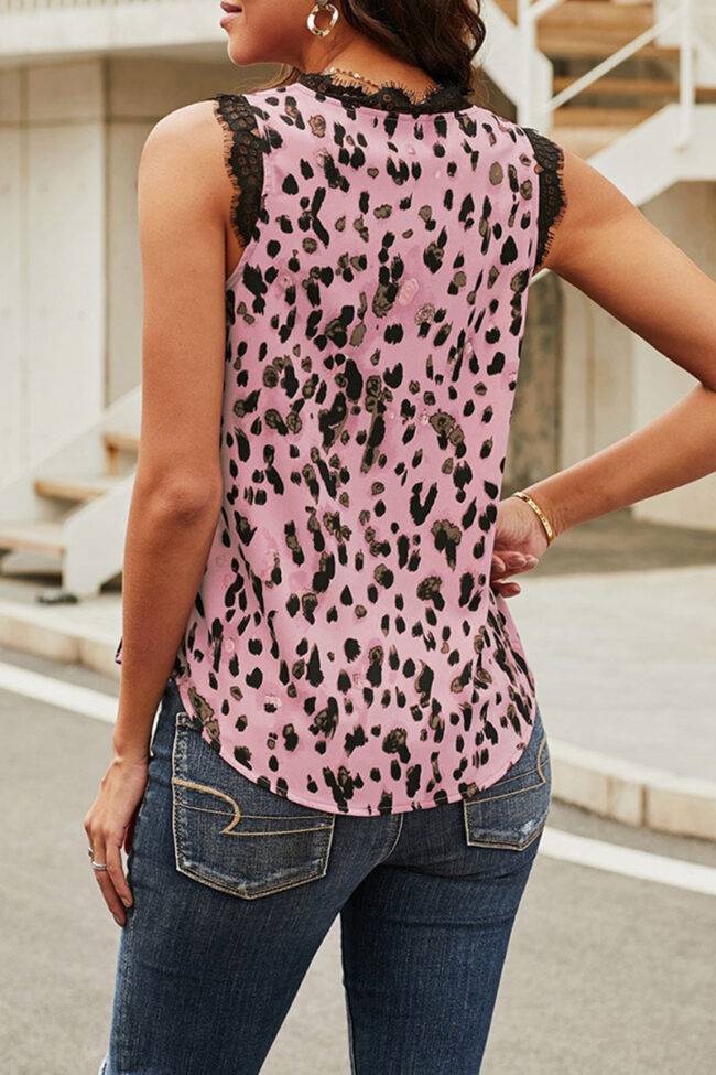 Fashion Street Solid Split Joint V Neck Tops