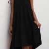 Casual Solid Split Joint Spaghetti Strap Cake Skirt Dresses