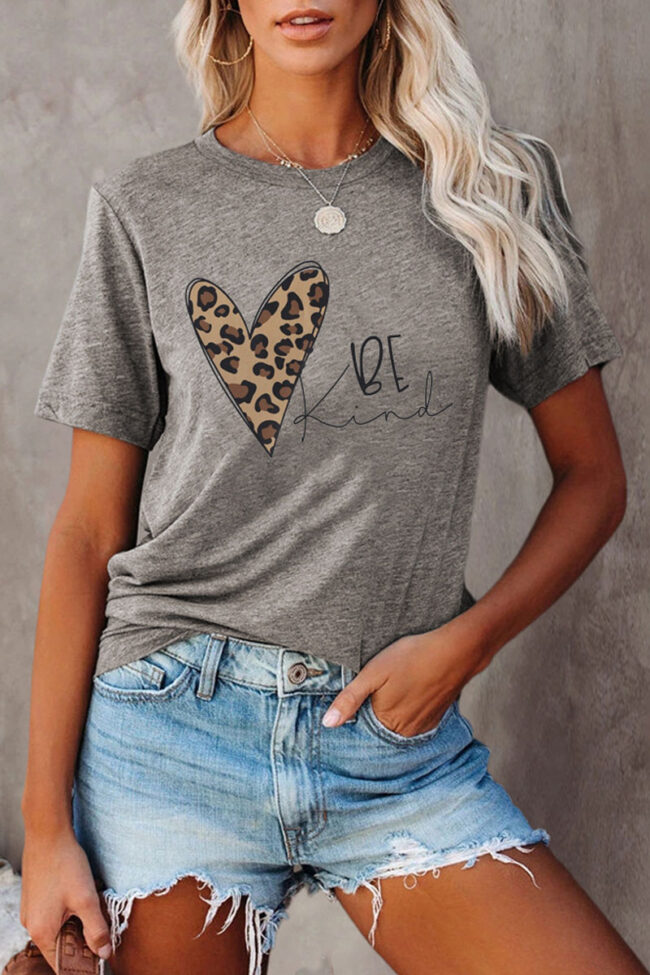 Fashion Casual Print O Neck Tops