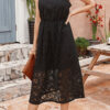 Fashion Street Solid Split Joint V Neck Sling Dresses