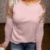 Fashion Casual Solid Split Joint O Neck Tops