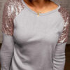 Fashion Casual Solid Split Joint O Neck Tops