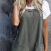 Fashion Street Solid Spaghetti Strap Loose Jumpsuits