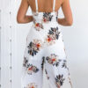 Fashion Street Print Strapless Loose Jumpsuits