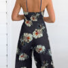 Fashion Street Print Strapless Loose Jumpsuits