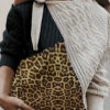 Fashion Street Leopard Split Joint Turtleneck Tops
