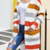 Fashion Street Striped Split Joint Tops