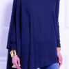 Fashion Casual Solid Asymmetrical O Neck Tops