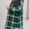 Fashion Street Plaid Split Joint Turndown Collar Outerwear