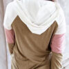 Fashion Casual Solid Split Joint Hooded Collar Tops