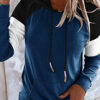 Fashion Casual Solid Split Joint Hooded Collar Tops