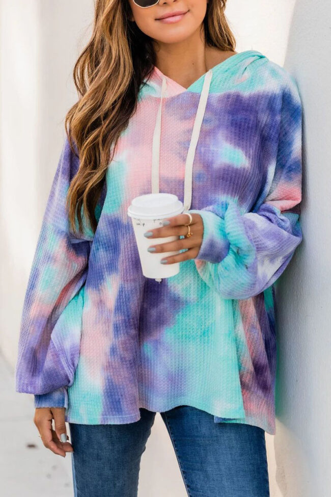 Fashion Sexy Print Hooded Collar Tops