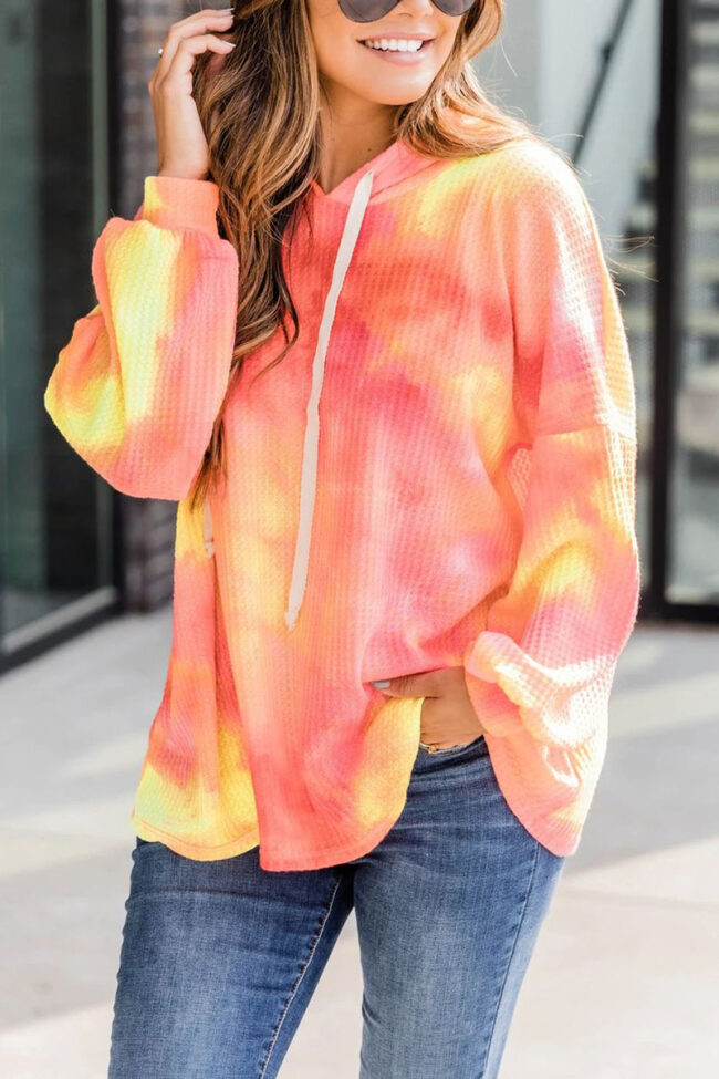 Fashion Sexy Print Hooded Collar Tops