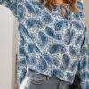 Fashion Street Print V Neck Tops