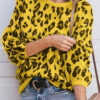 Fashion Street Leopard O Neck Tops