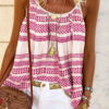 Fashion Casual Print Spaghetti Strap Tops