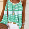 Fashion Casual Print Spaghetti Strap Tops