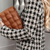 Fashion Street Plaid Turn-back Collar Outerwear