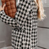 Fashion Street Plaid Turn-back Collar Outerwear