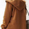 Fashion Street Solid Hooded Collar Outerwear