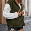 Fashion Street Solid Split Joint Hooded Collar Outerwear