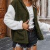 Fashion Street Solid Split Joint Hooded Collar Outerwear