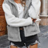 Fashion Street Solid Split Joint Hooded Collar Outerwear