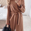 Fashion Sweet Solid Cardigan Turndown Collar Outerwear