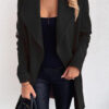 Fashion Sweet Solid Cardigan Turndown Collar Outerwear