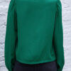 Fashion Street Solid Split Joint O Neck Tops