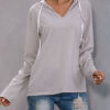 Fashion Street Solid V Neck Tops