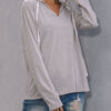 Fashion Street Solid V Neck Tops