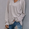 Fashion Street Solid V Neck Tops