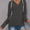 Fashion Street Solid V Neck Tops