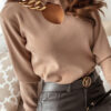 Fashion Sweet Solid Mandarin Collar Tops